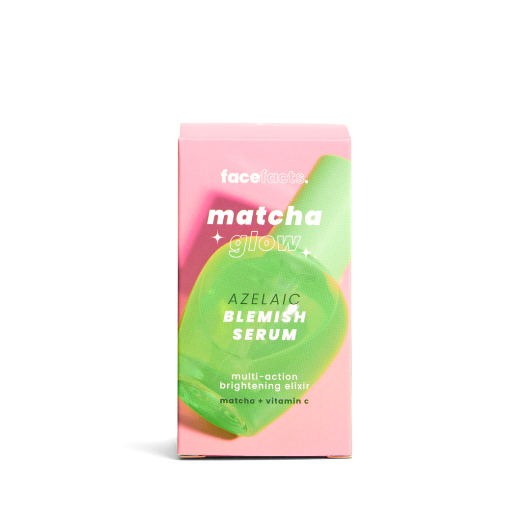 FACE FACTS MATCHA GLOW AZELAIC BLEMISH SERUM (MATCHA + VITAMIN C + AZELAIC + CICA + GREEN TEA - VEGAN) - 30ML