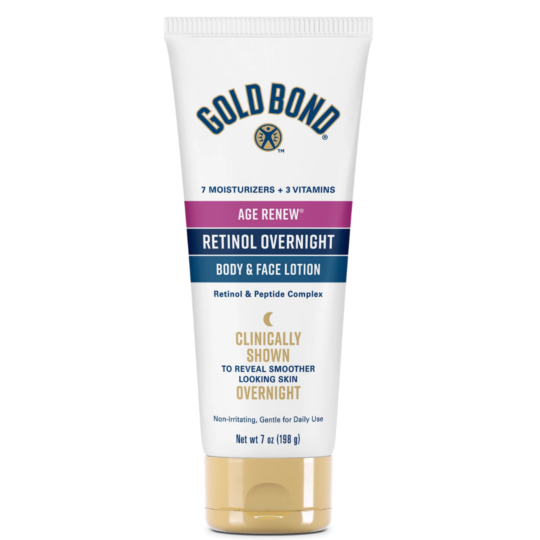 GOLD BOND AGE RENEW RETINOL OVERNIGHT BODY & FACE LOTION