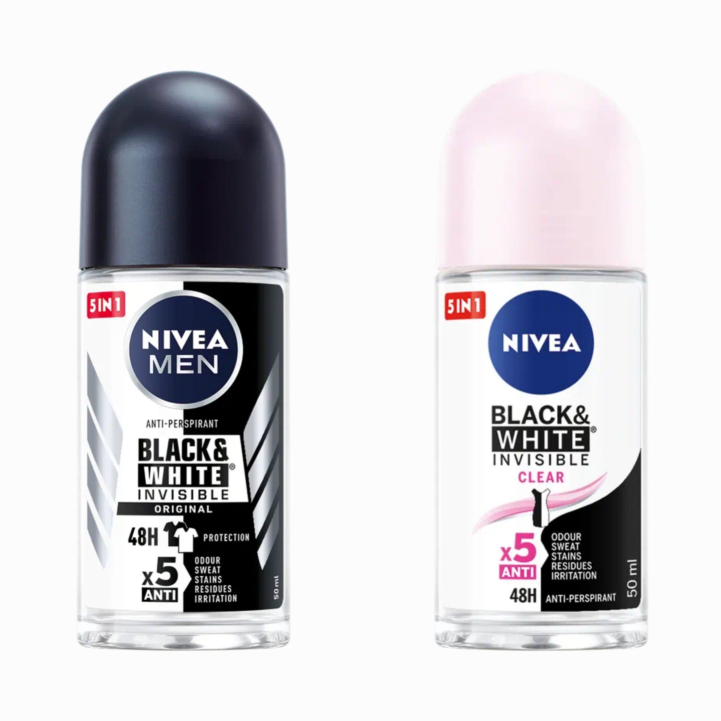 NIVEA WOMEN BLACK & WHITE INVISIBLE ROLL ON