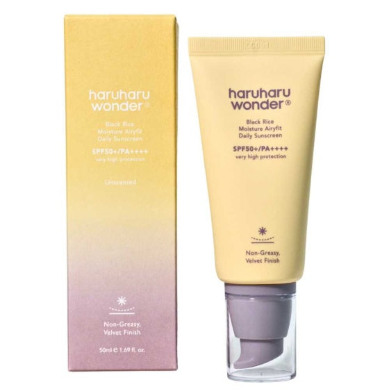 HARUHARU WONDER BLACK RICE MOISTURE AIRYFIT DAILY SUNSCREEN SPF50+