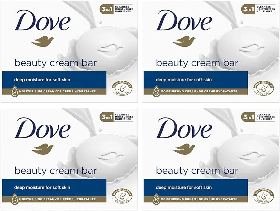 DOVE BEAUTY CREAM BODY BAR (PACK OF 4)- DEEP MOISTURE