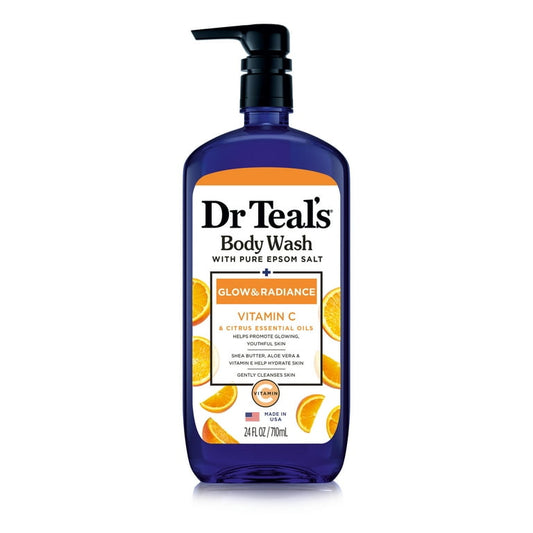 DR TEAL'S VITAMIN C GLOW AND RADIANT BODY WASH 710ML