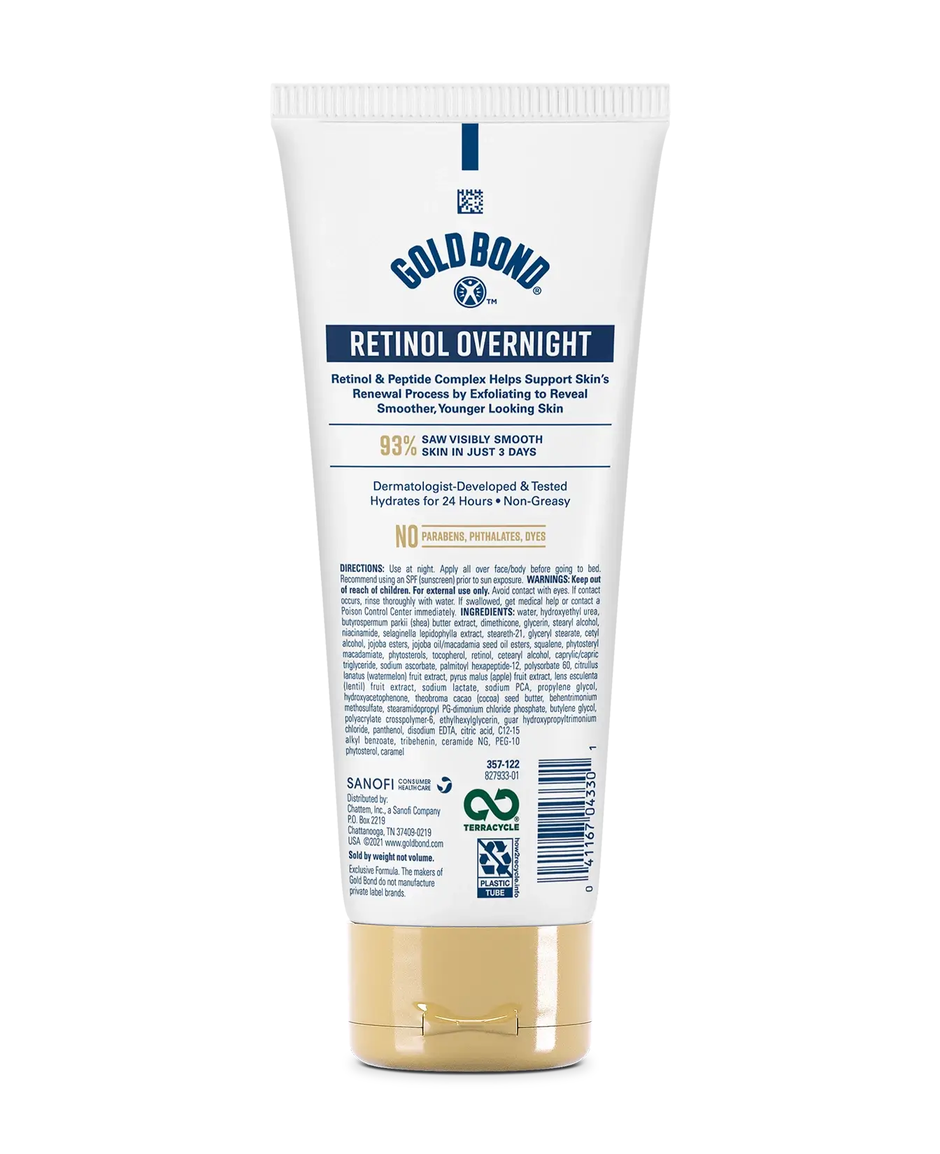 GOLD BOND AGE RENEW RETINOL OVERNIGHT BODY & FACE LOTION
