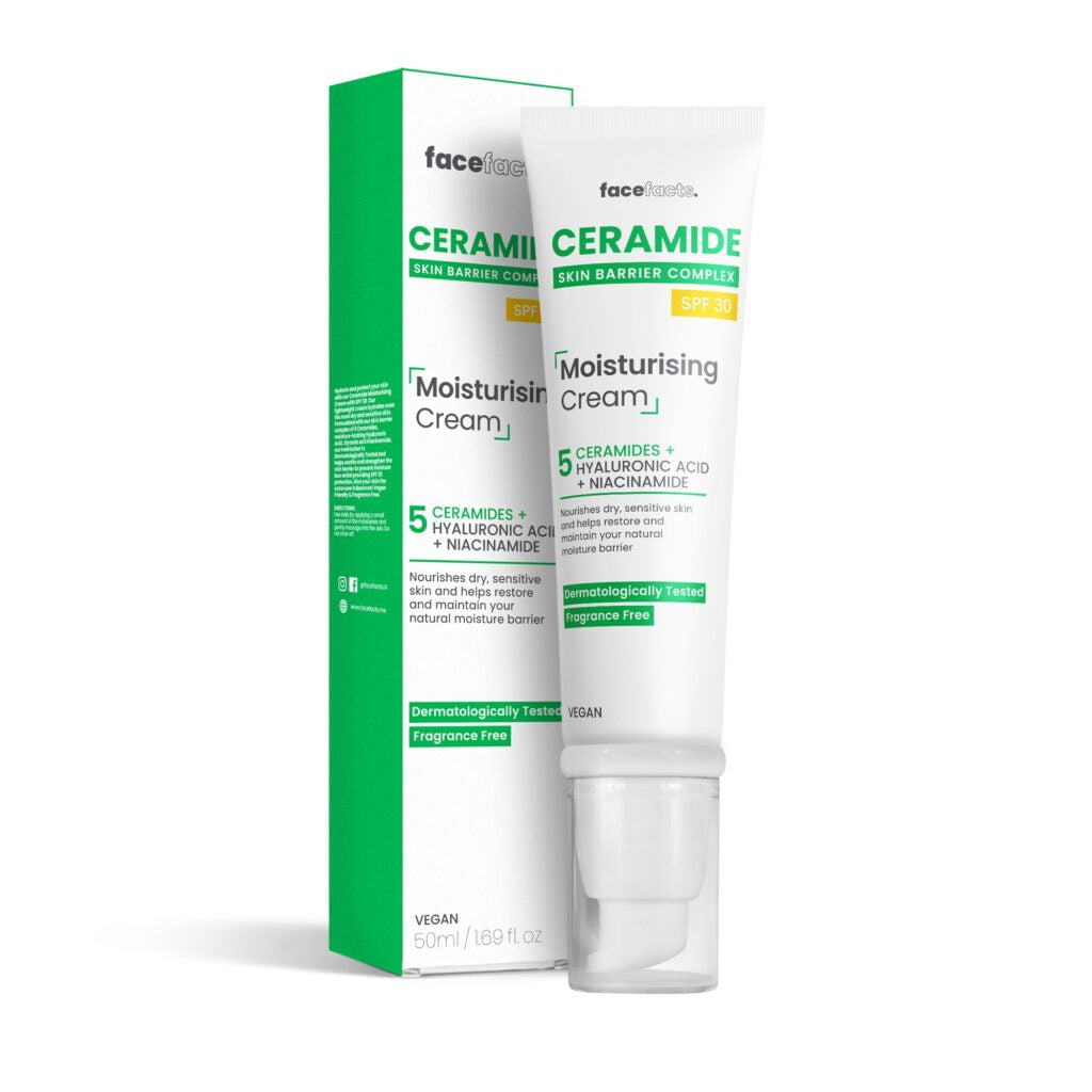 FACE FACTS CERAMIDE MOISTURISING GEL CREAM SPF 30