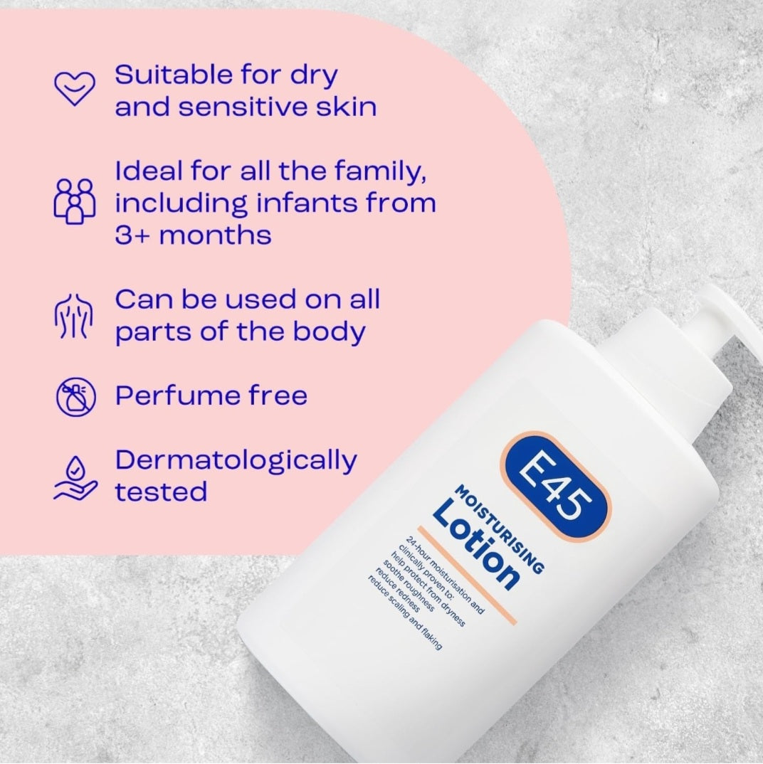 E45 MOISTURISING LOTION 500ML