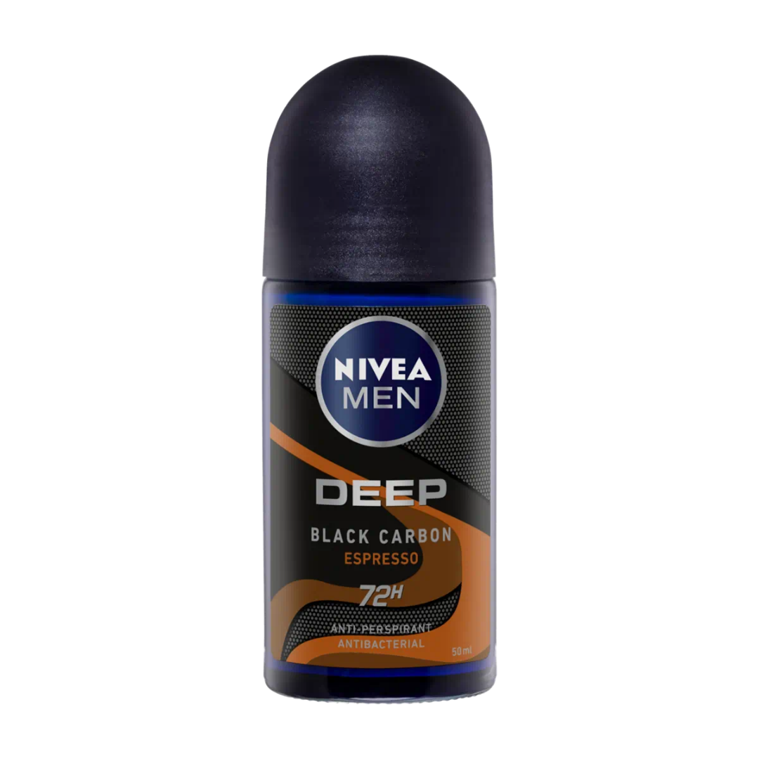 NIVEA MEN DEEP BLACK CARBON ESPRESSO ANTI-PERSPIRANT ROLL-ON