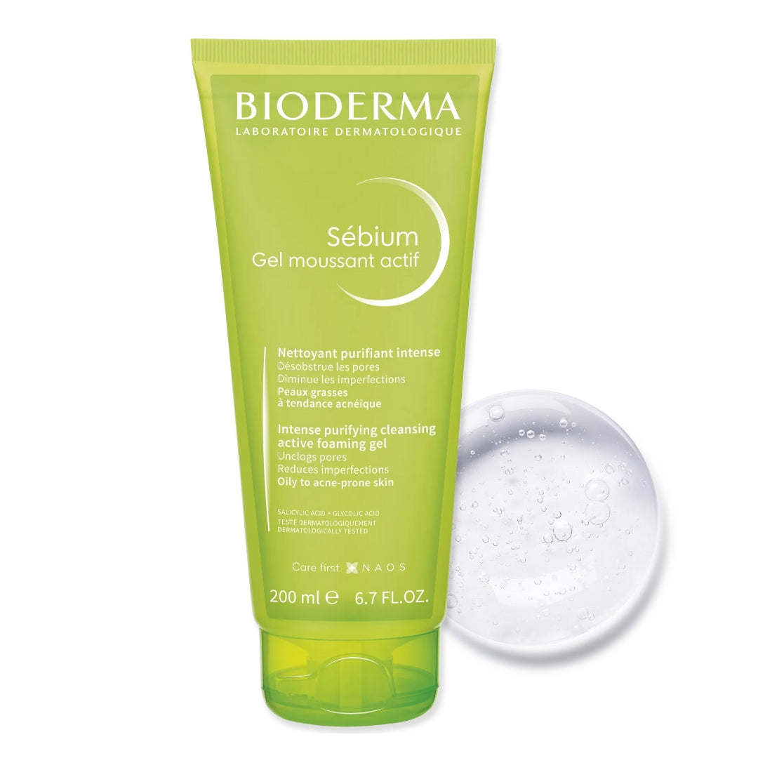BIODERMA SEBIUM GEL MOUSSANT ACTIF FOAMING GEL CLEANSER 200ML