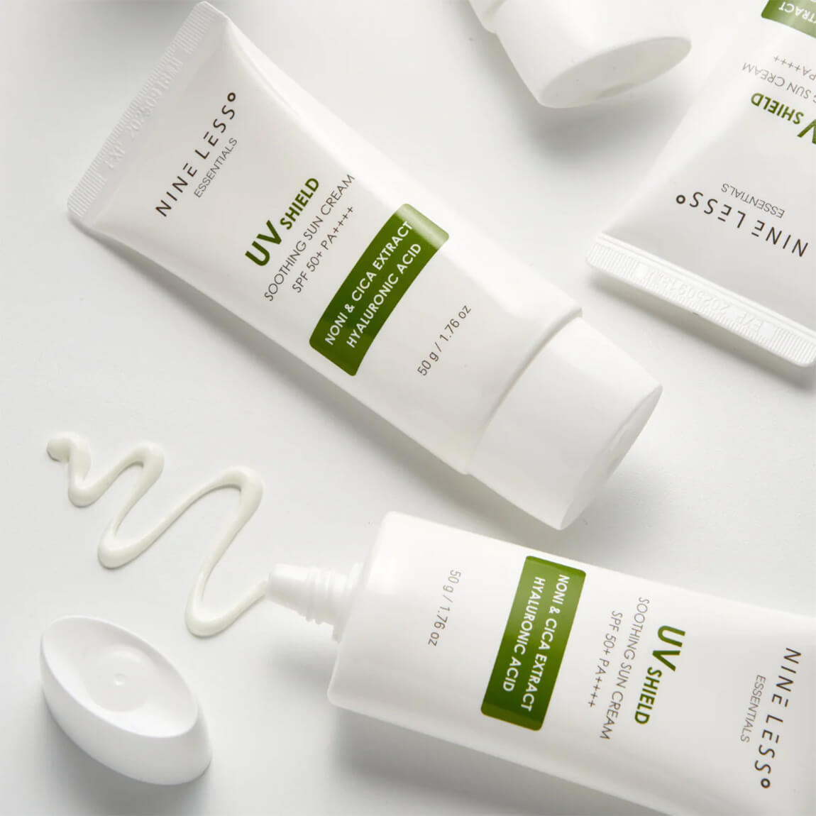 NINELESS ESSENTIAL UV SHIELD SOOTHING SUN CREAM SPF50+