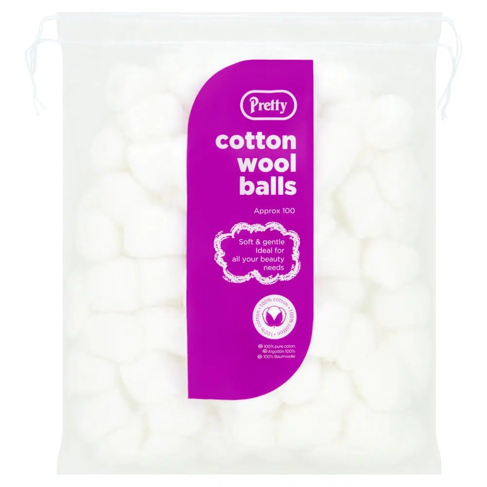 PRETTY COTTON WOOL BALLS (100pcs)