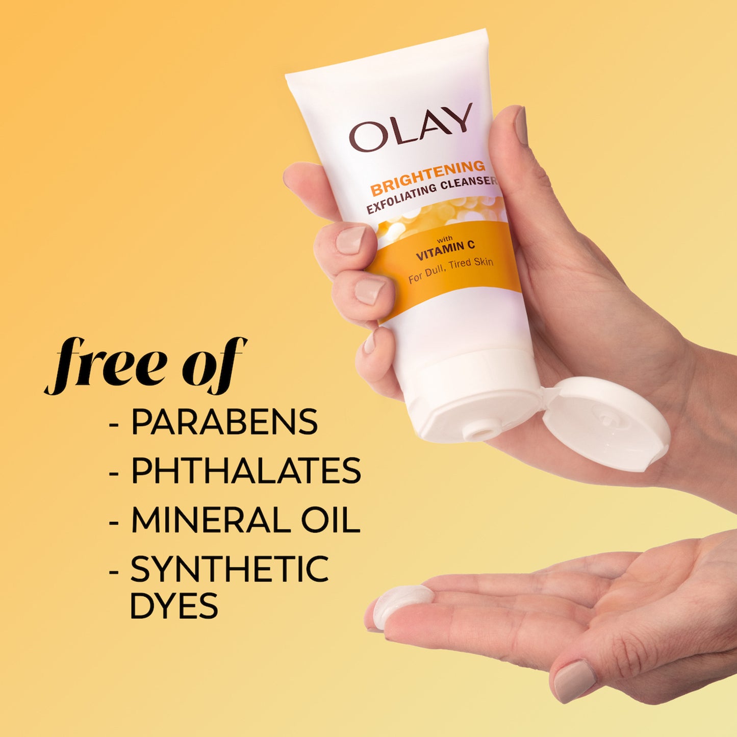 OLAY BRIGHTENING EXFOLIATING CLEANSER WITH VITAMIN C