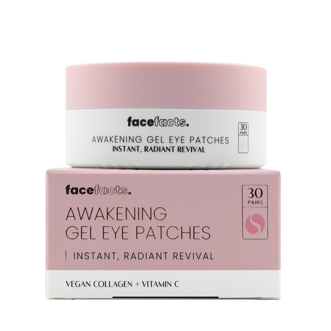 FACE FACTS AWAKENING GEL EYE PATCHES - 30 PAIRS