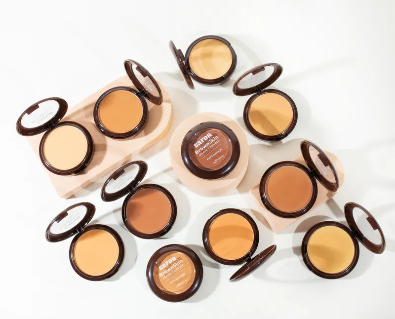 ZARON BROWN SKIN COMPACT POWDER - TAN