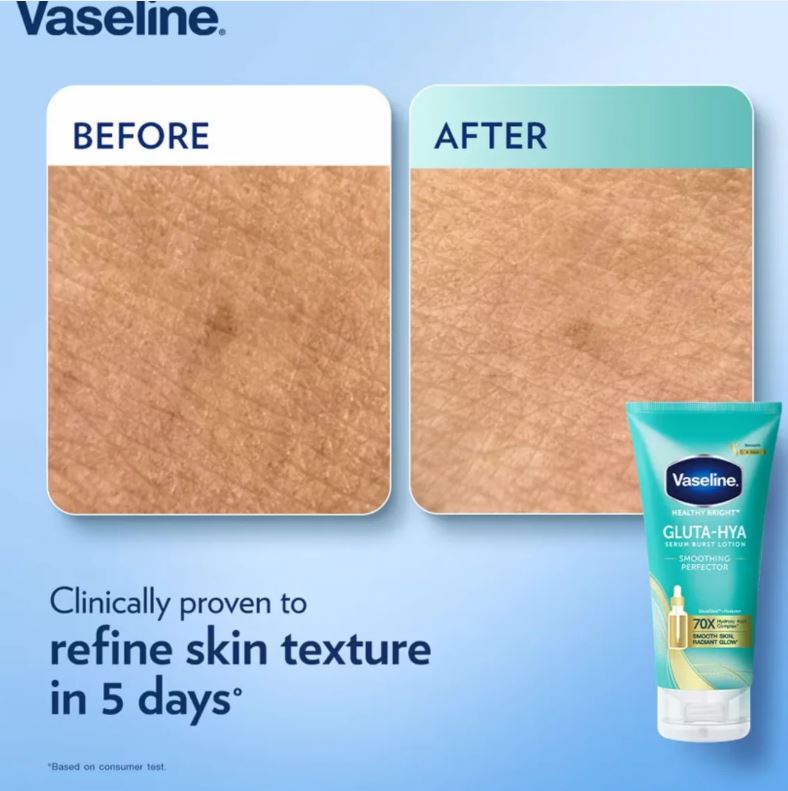 VASELINE HEALTHY BRIGHT GLUTA-HYA SERUM BURST LOTION 300ML