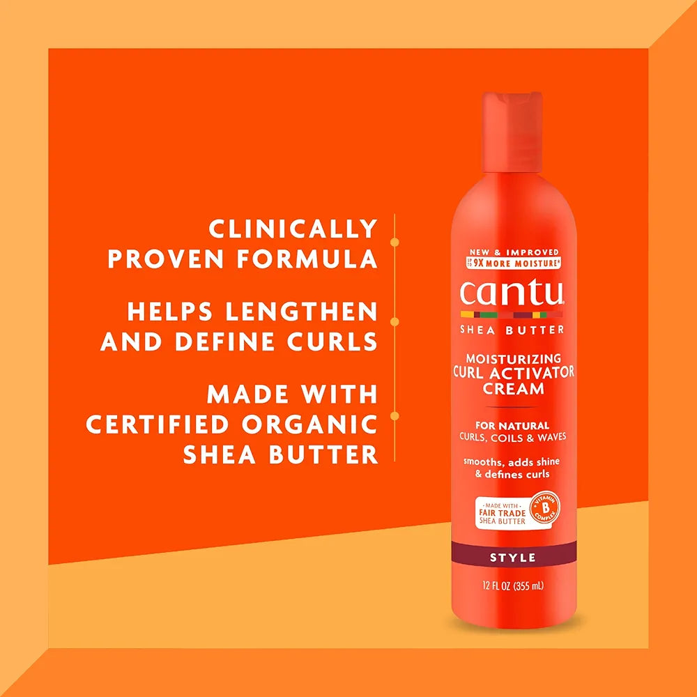 CANTU SHEA BUTTER MOISTURIZING CURL ACTIVATOR CREAM - 355ML