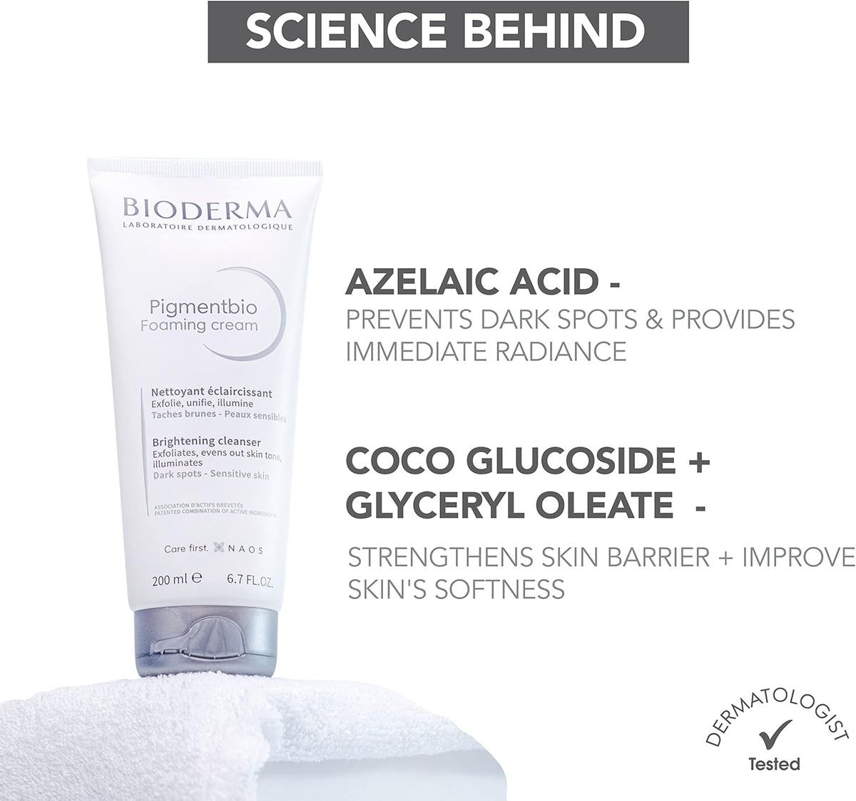 BIODERMA PIGMENTBIO BRIGHTENING FACIAL CLEANSER