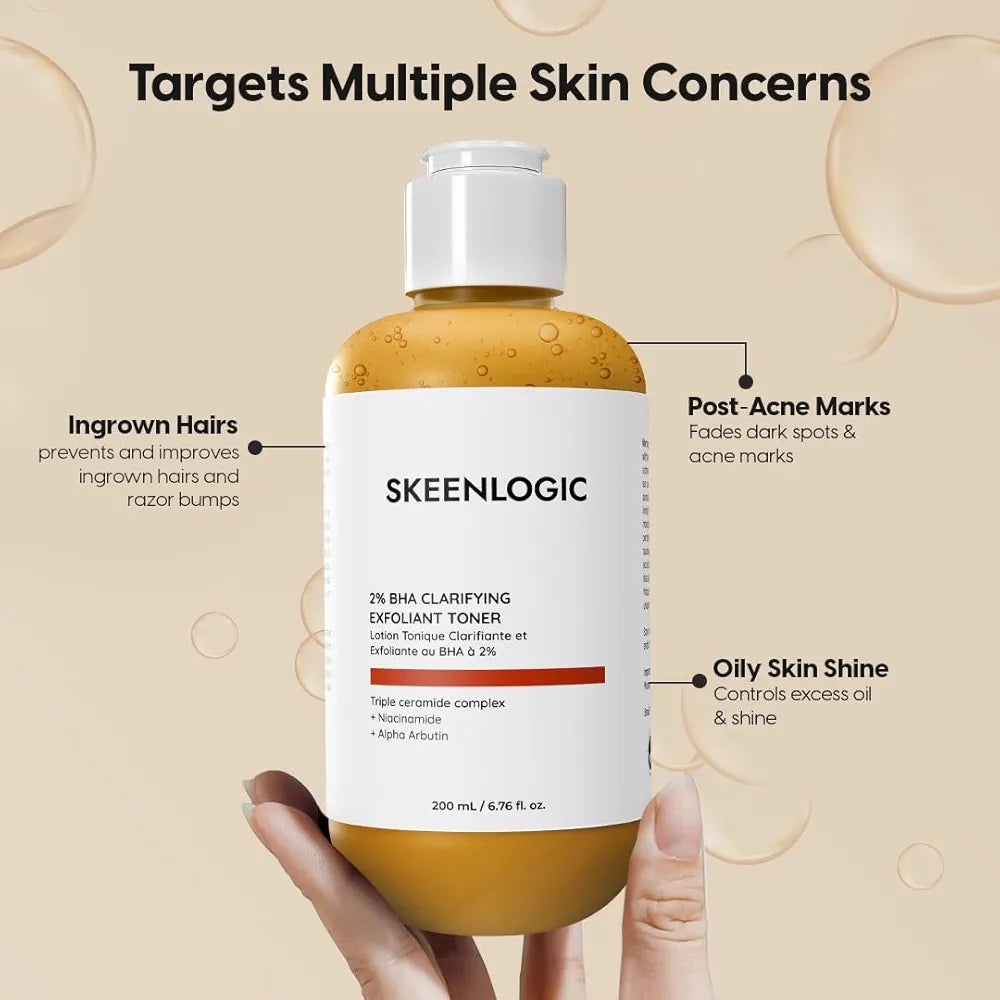 SKEENLOGIC 2% BHA CLARIFYING AND EXFOLIATING TONER- 200ML
