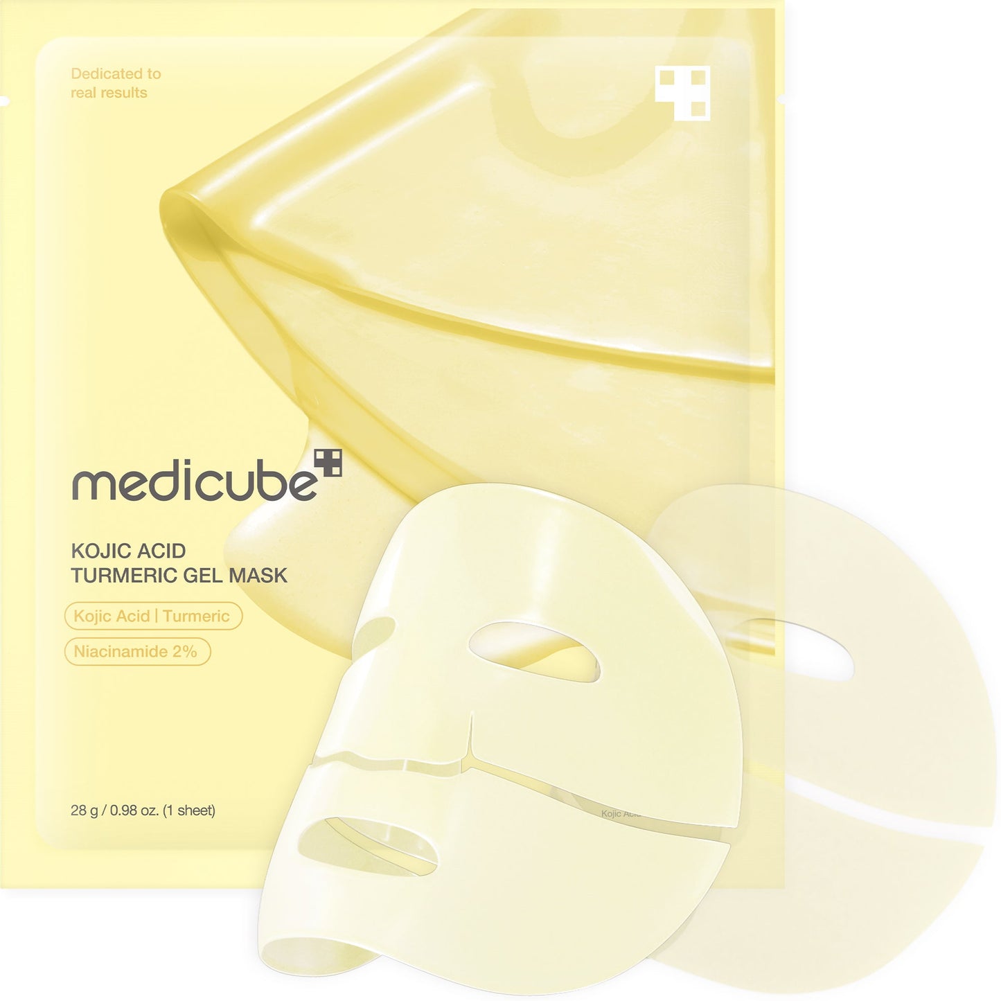 MEDICUBE KOJIC ACID TURMERIC BRIGHTENING GEL MASK - 1EA