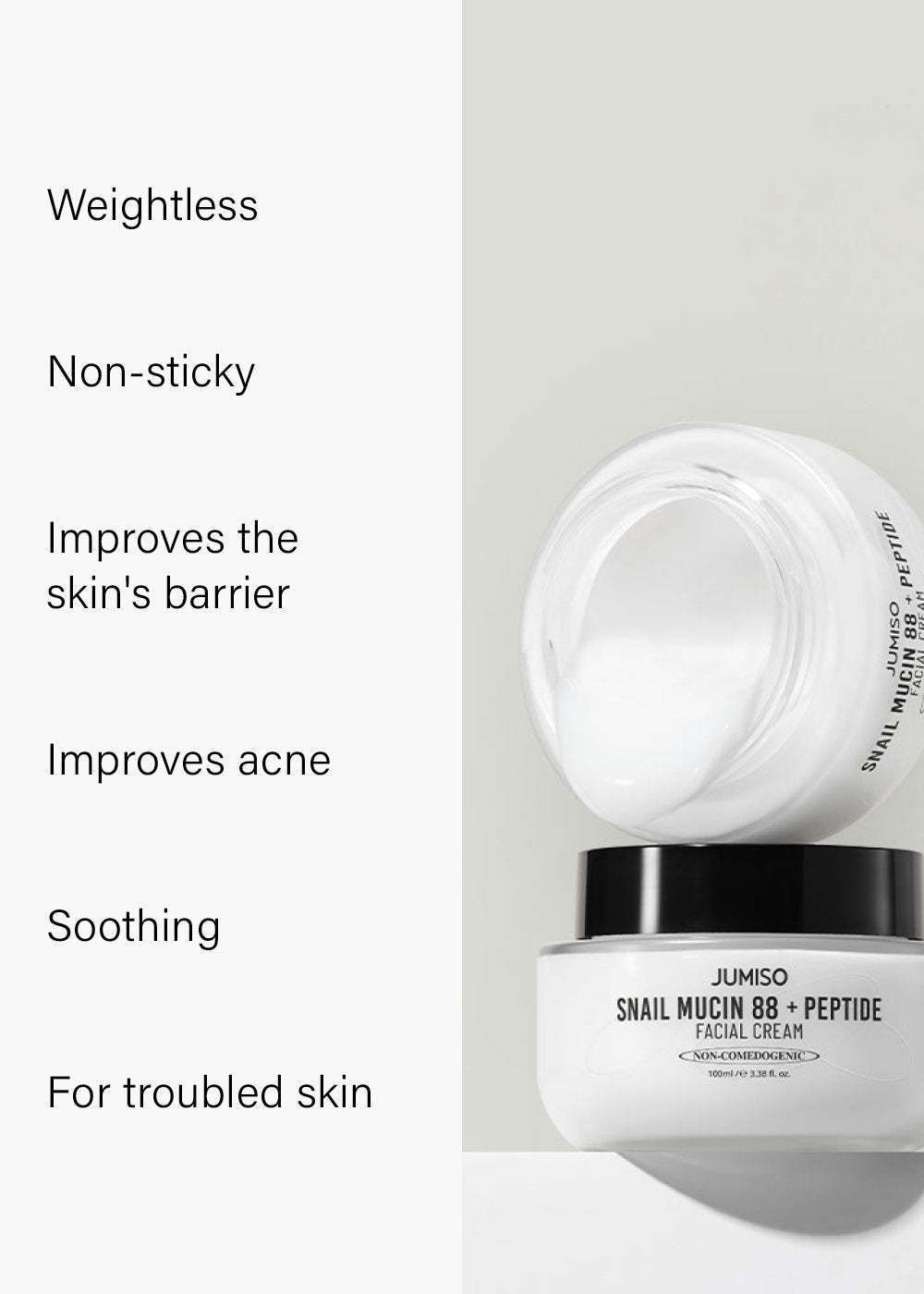 JUMISO SNAIL MUCIN 88 + PEPTIDE CREAM 100ML
