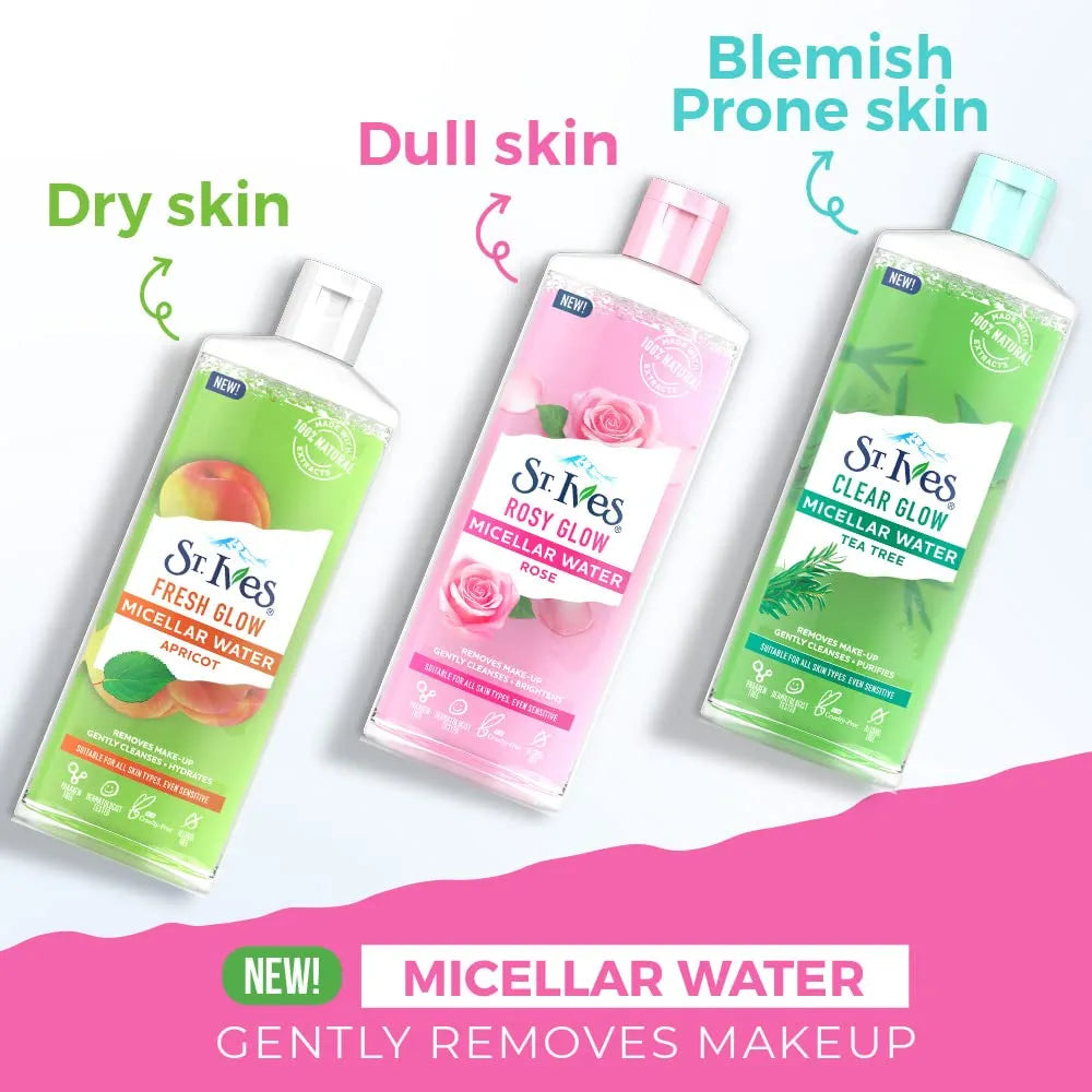 ST IVES FRESH GLOW MICELLAR WATER- APRICOT - 400ML