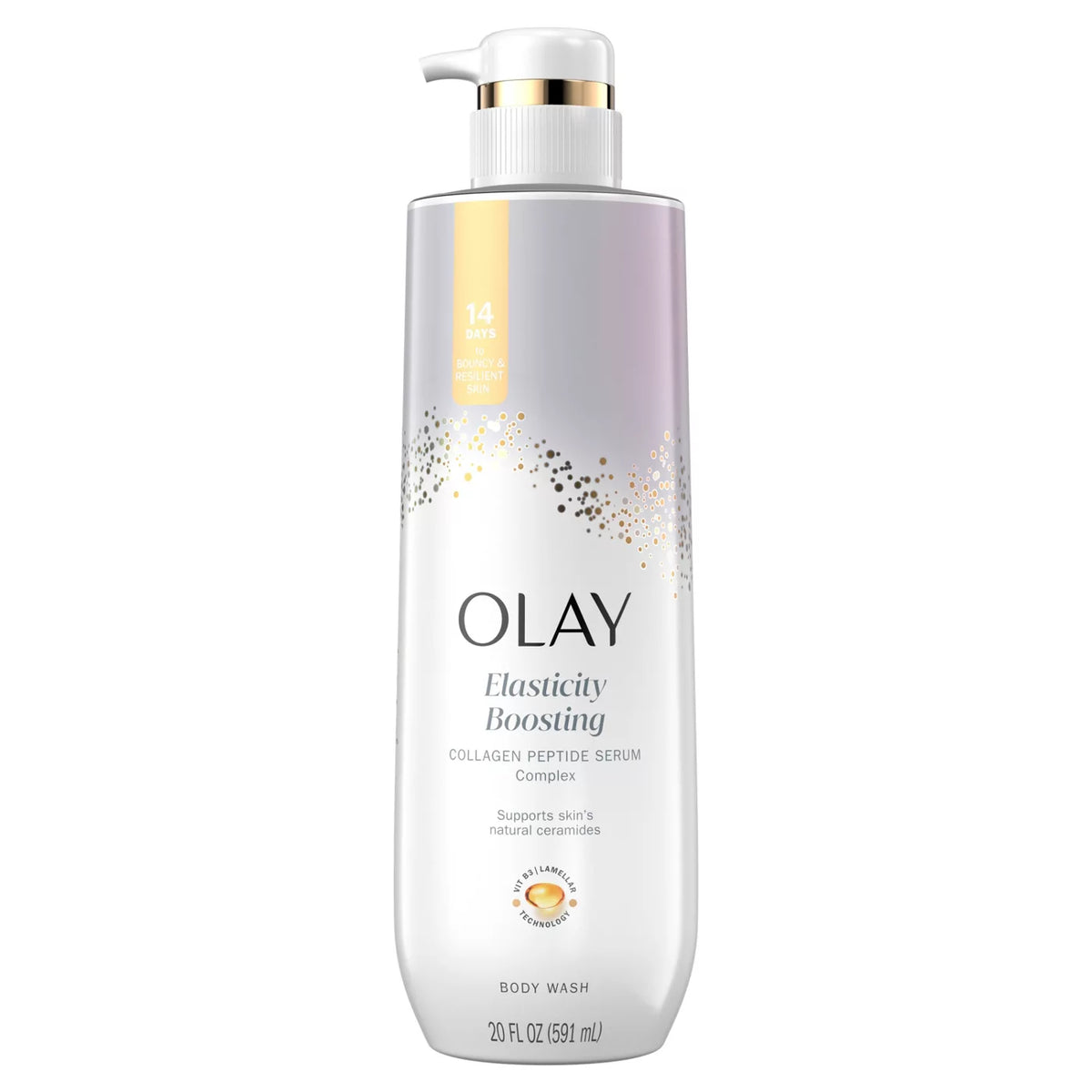 OLAY ELASTICITY BOOSTING COLLAGEN PEPTIDE SERUM COMPLEX BODY WASH