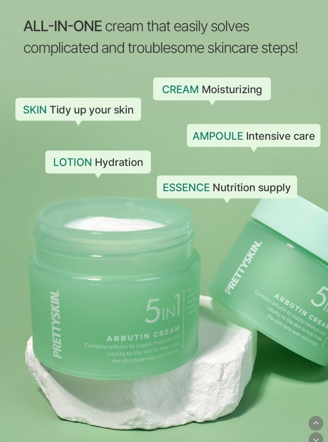 PRETTYSKIN 5IN1 ARBUTIN CREAM