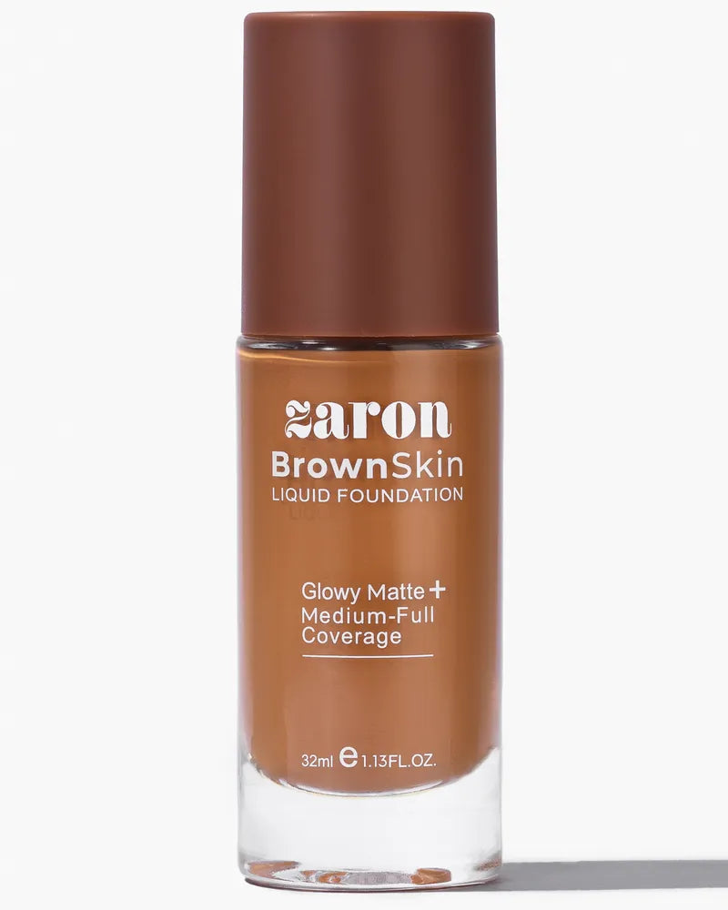 ZARON BROWN SKIN LIQUID FOUNDATION - LEATHER