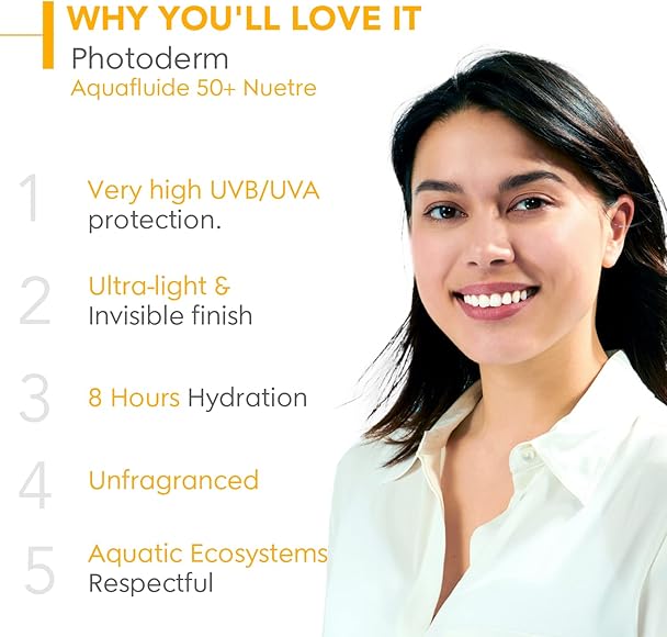BIODERMA PHOTODERM
AQUAFLUIDE SPF50+ SUNSCREEN