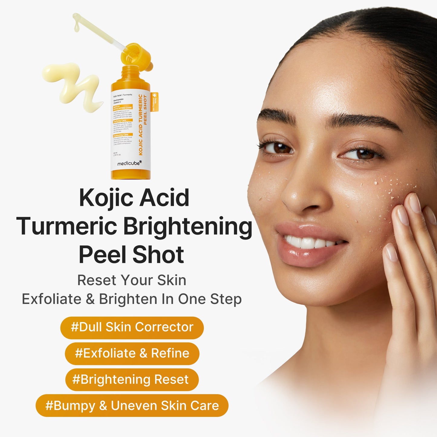 MEDICUBE KOJIC ACID TURMERIC PEEL SHOT - 80ML