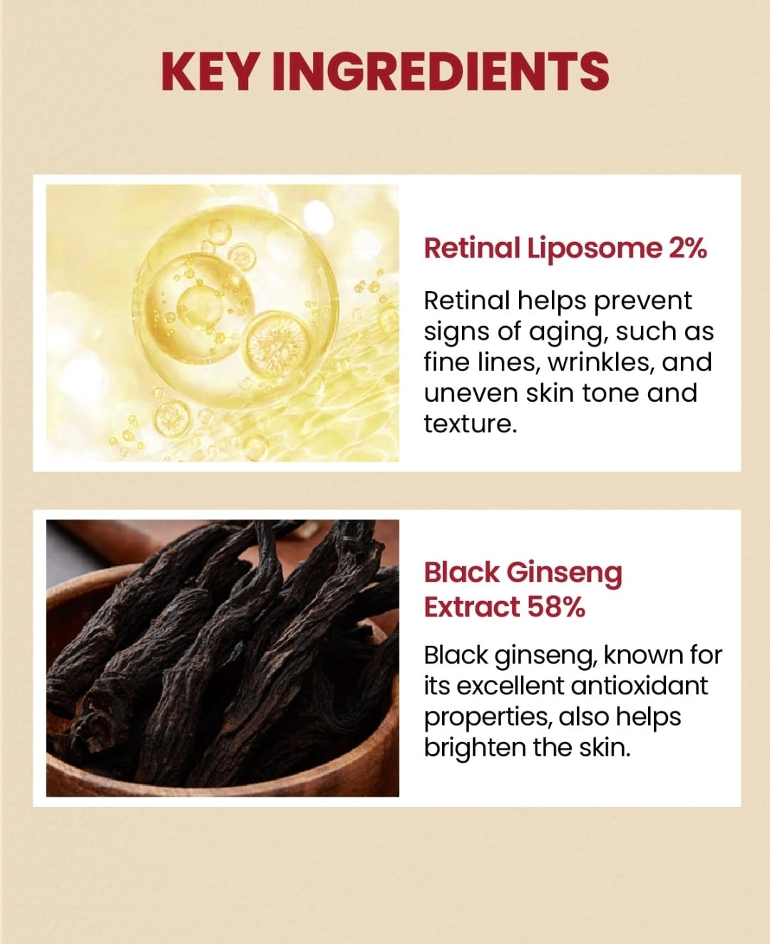 SEOUL 1988 SERUM: RETINAL LIPOSOME 2% + BLACK GINSENG