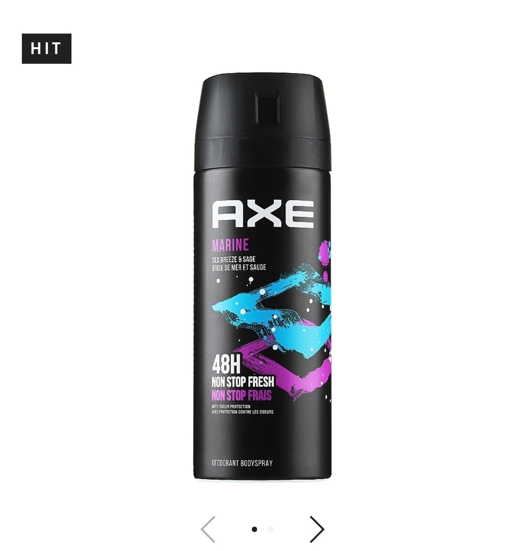 AXE MARINE 48H NON STOP FRESH DEODORANT BODY SPRAY (FRESH OCEAN & LIMA) - 150ML