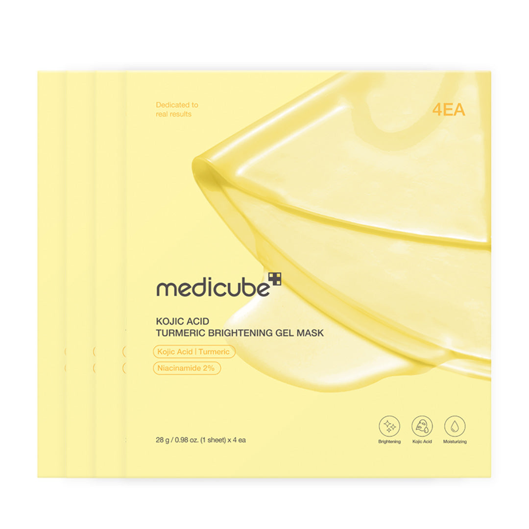 MEDICUBE KOJIC ACID TURMERIC BRIGHTENING GEL MASK - 1EA
