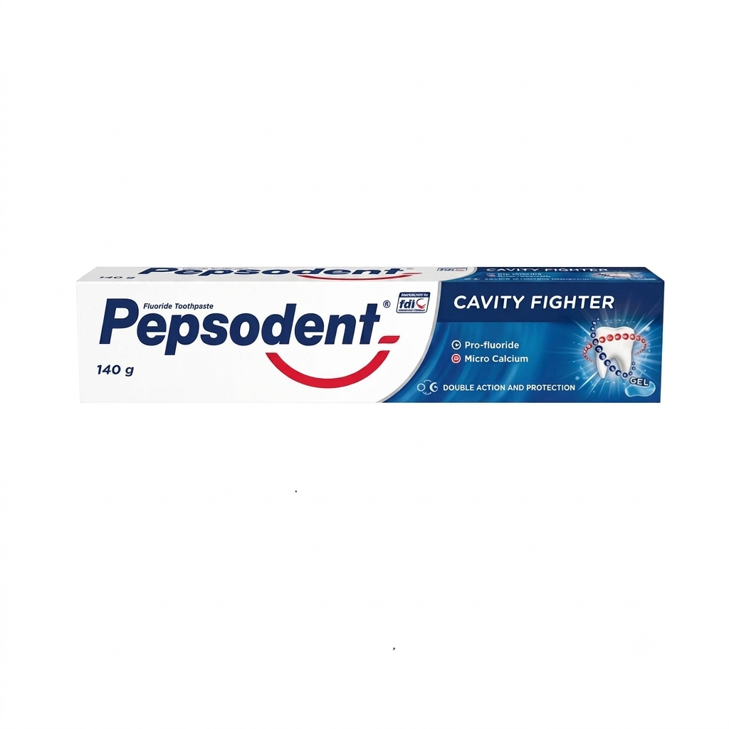 PEPSODENT CAVITY FIGHTER FLUORIDE TOOTHPASTE (DOUBLE ACTION & PROTECTION GEL) - 130G