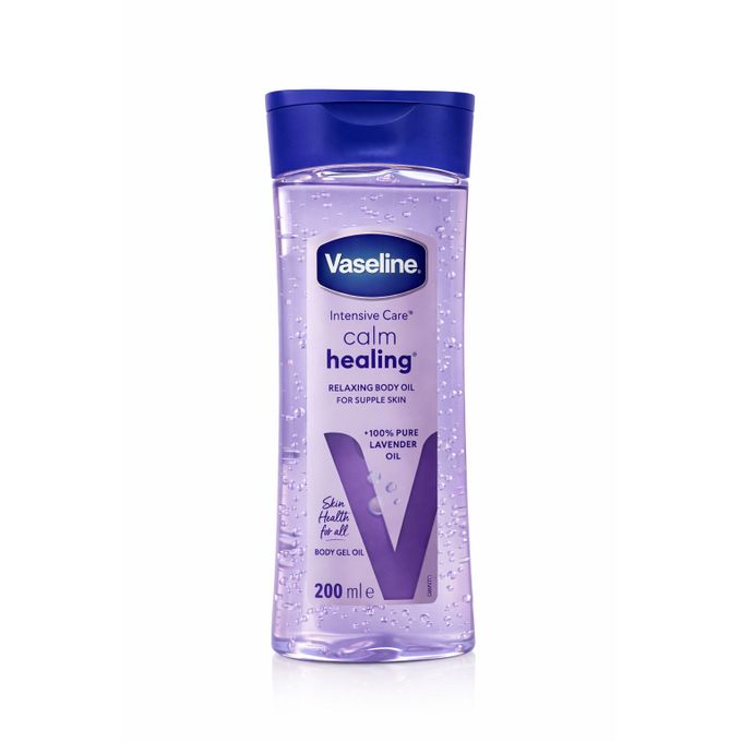 VASELINE 100% PURE LAVENDER RELAXING BODY OIL FOR SUPPLE SKIN - 200ML