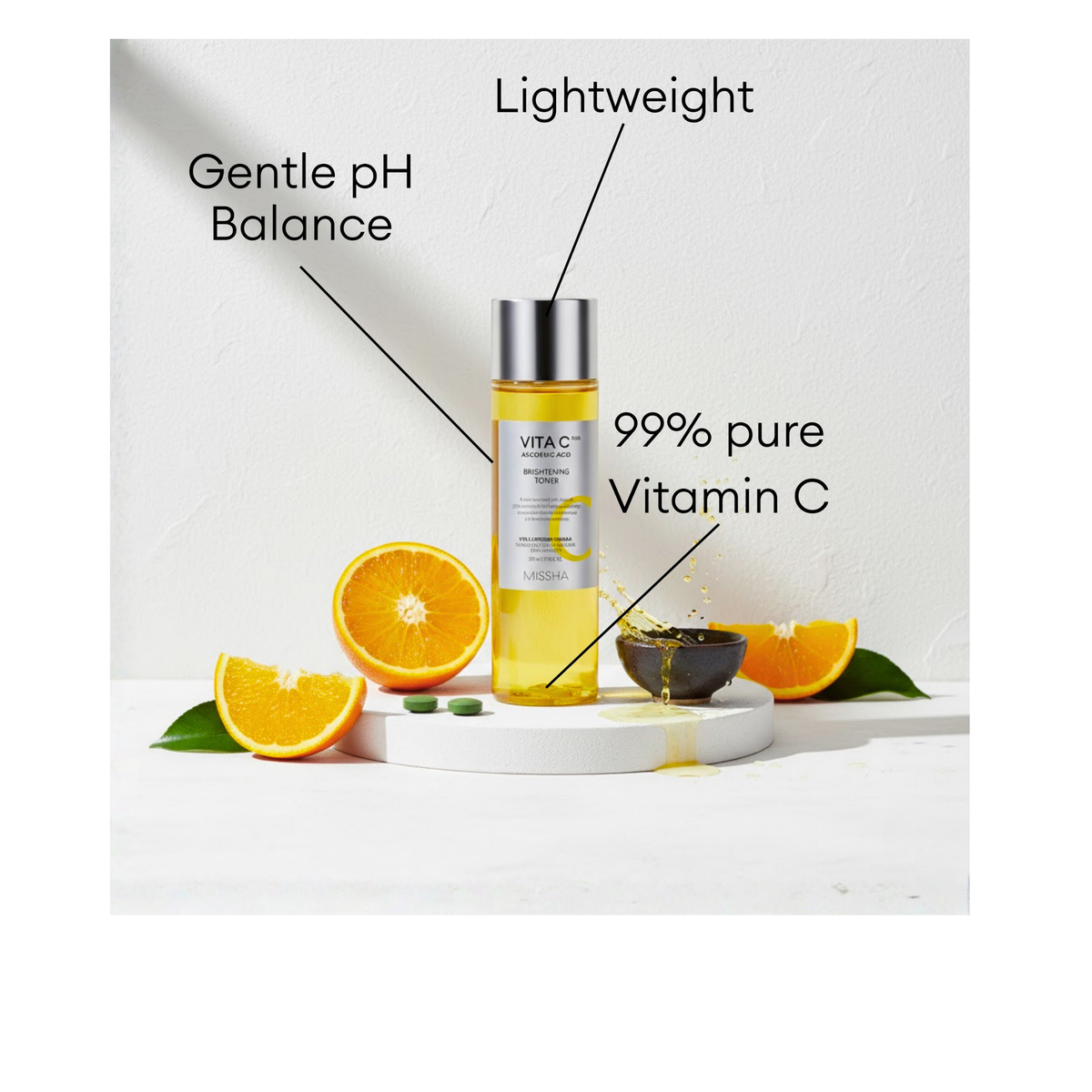 MISSHA VITA C PLUS ASCORBIC ACID BRIGHTENING TONER - 200ML