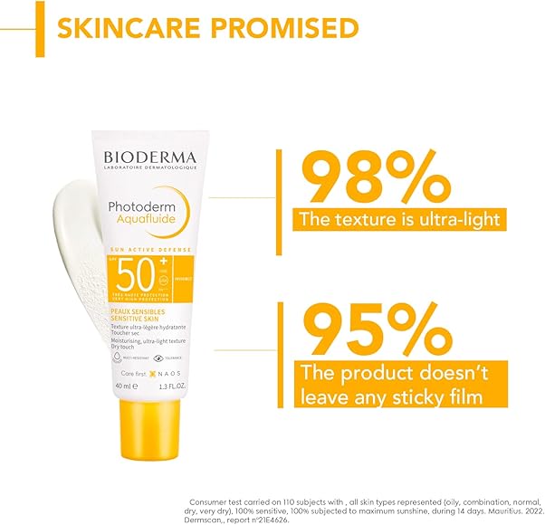 BIODERMA PHOTODERM
AQUAFLUIDE SPF50+ SUNSCREEN
