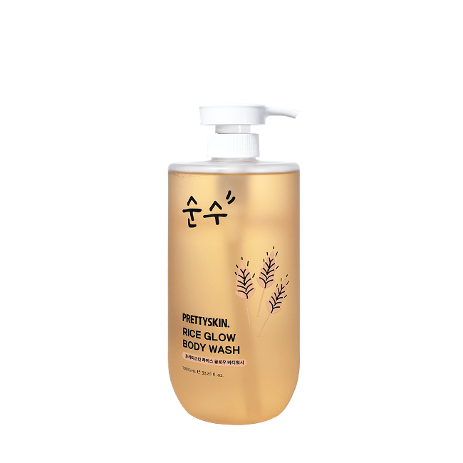 PRETTYSKIN RICE GLOW BODY WASH - 1000ML