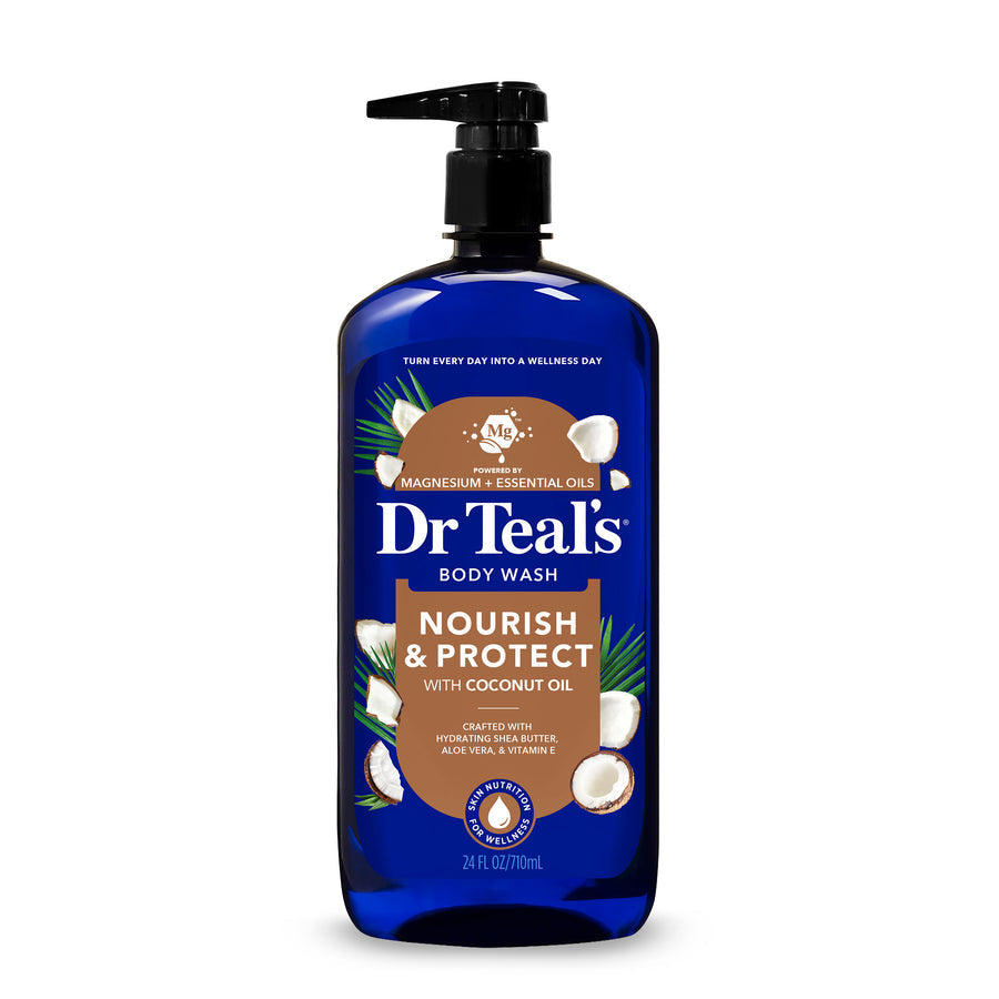 DR TEAL'S NOURISHING COCONUT BODY WASH - 710ML