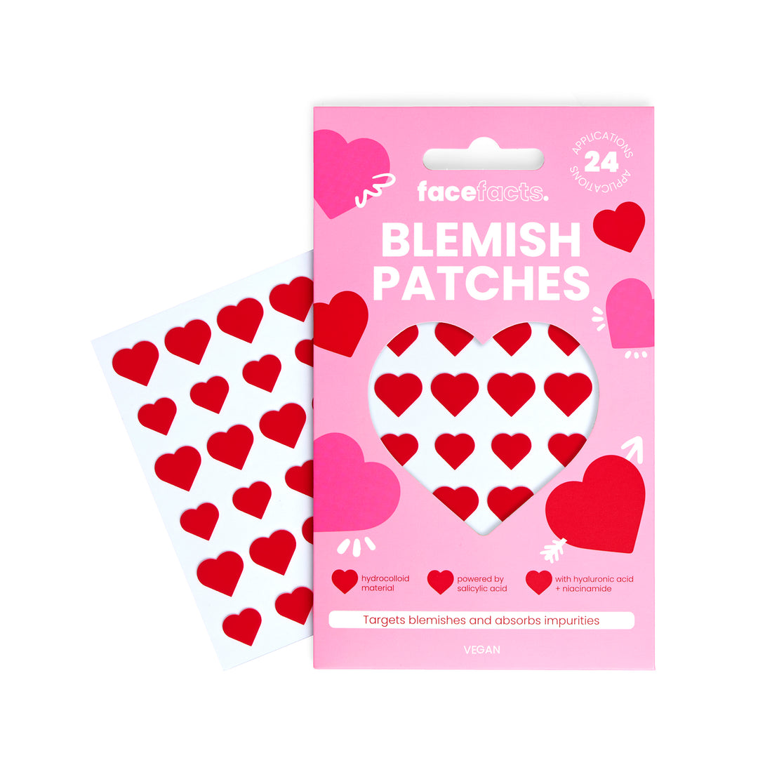 FACE FACTS HYDROCOLLOID BLEMISH PATCHES - RED HEART