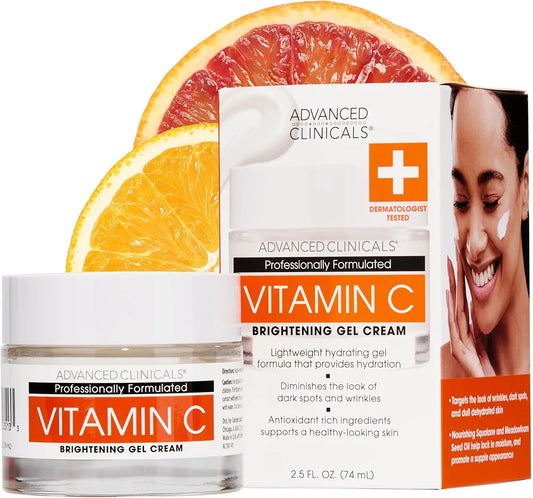 ADVANCED CLINICALS VITAMIN C BRIGHTENING FACE GEL-CREAM