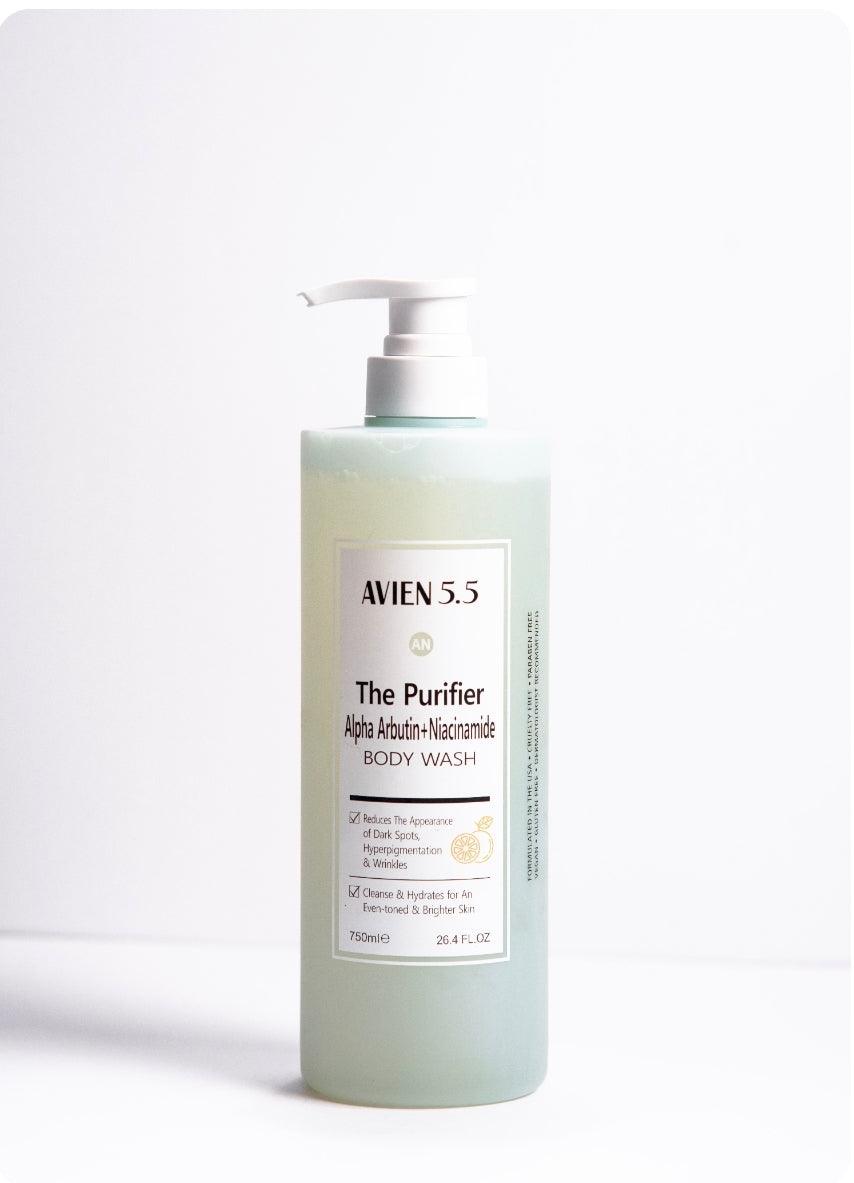 AVIEN 5.5 PURIFIER ALPHA ARBUTIN + NIACINAMIDE BODY WASH - 750ML