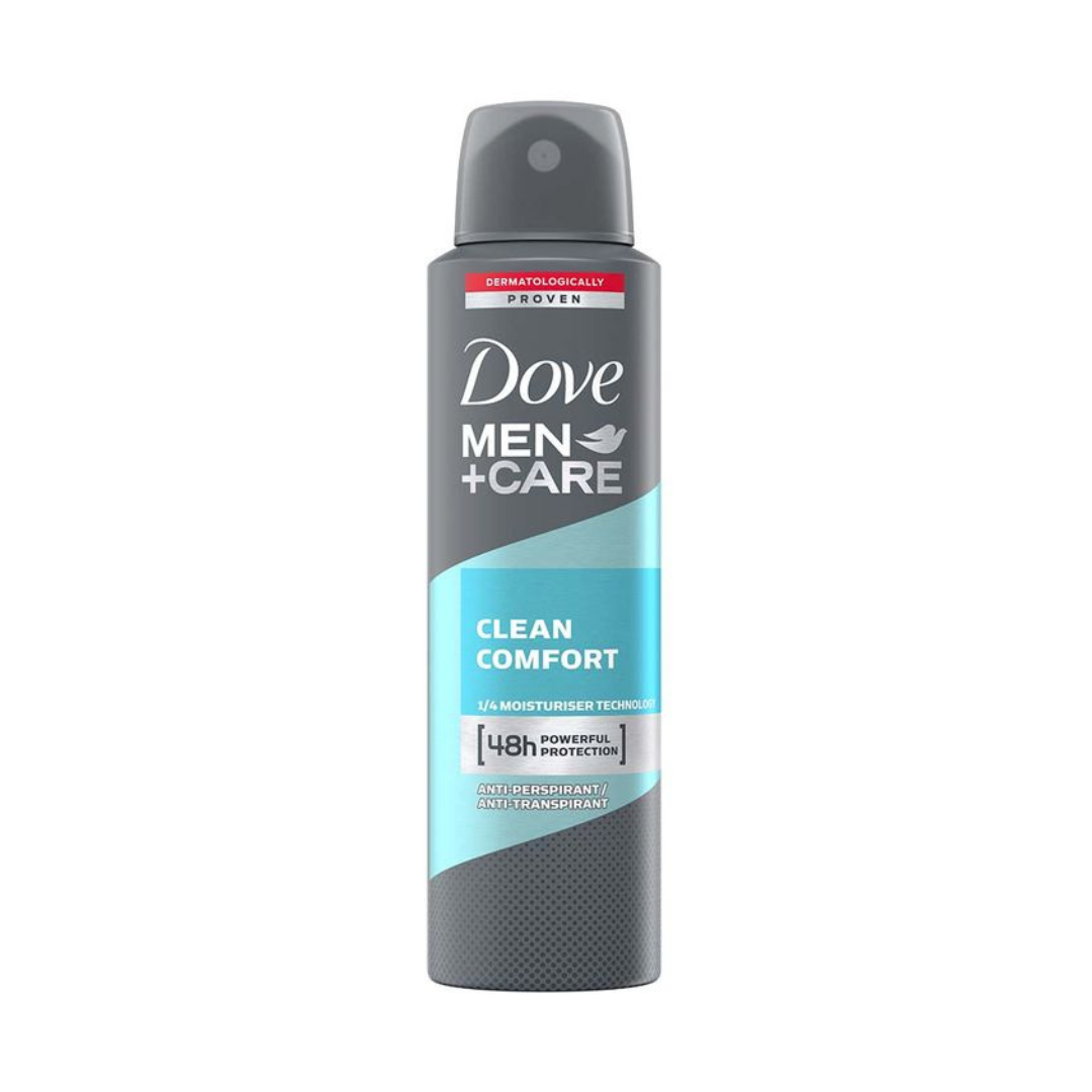 DOVE DEODORANT MEN CLEAN COMFORT ANTIPERSPIRANT SPRAY