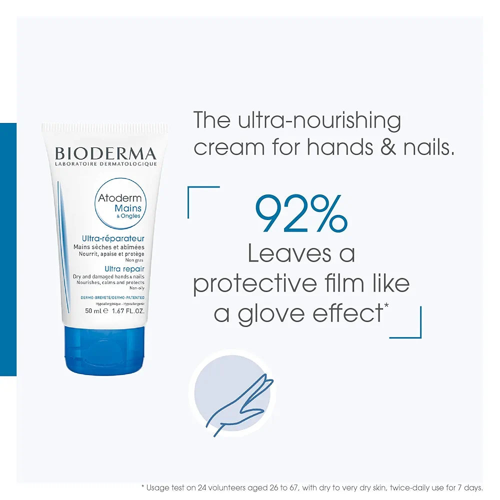 BIODERMA ATODERM ULTRA REPAIR HAND CREAM FOR DRY SKIN