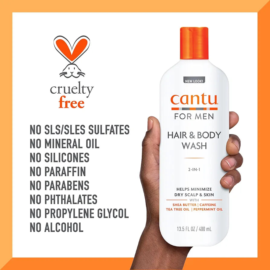 CANTU MEN 2-IN-1 HAIR & BODY WASH - 400ML