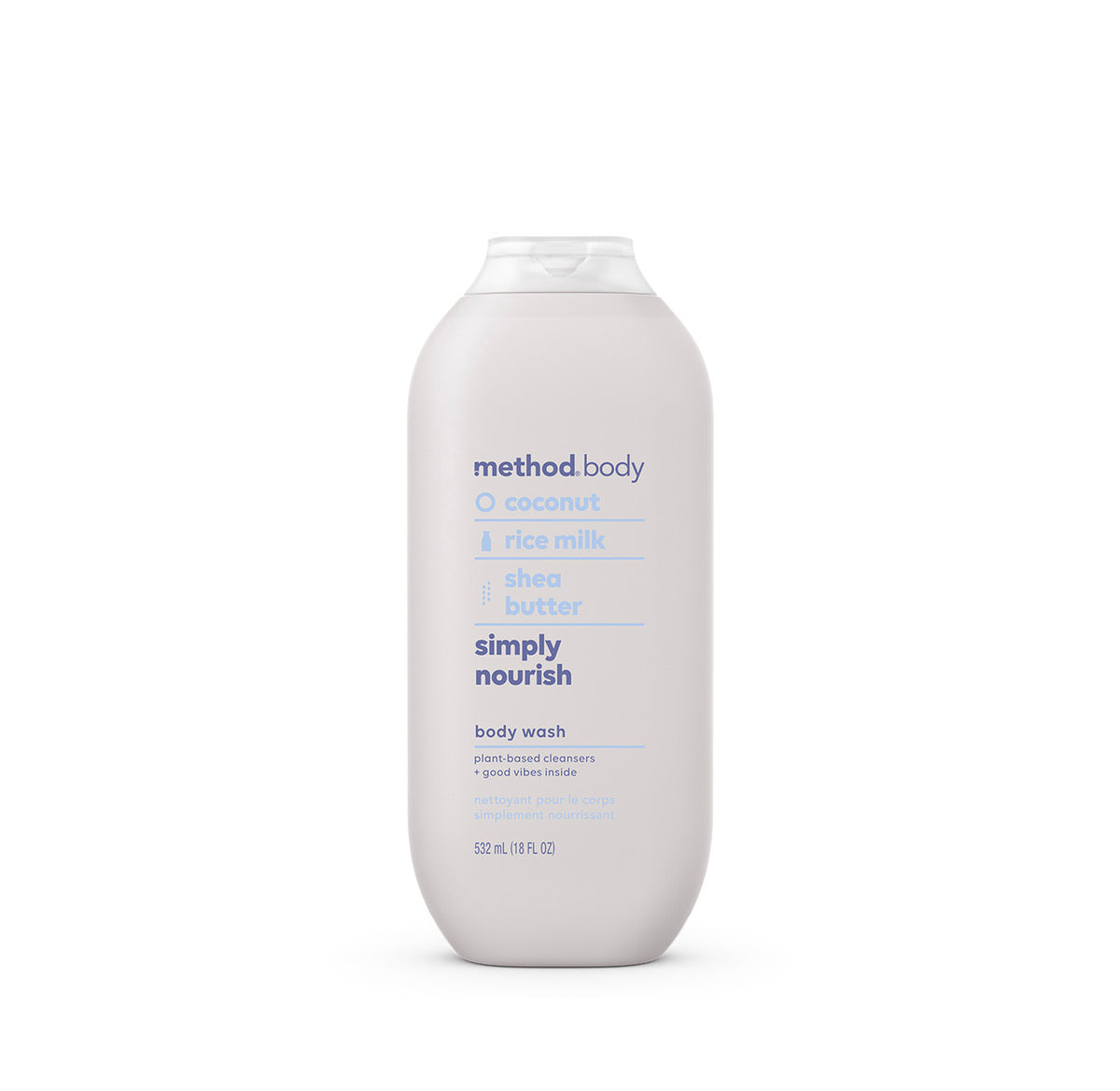 METHOD SIMPLY NOURISH COCONUT AND RICE MILK BODY WASH- 532ML