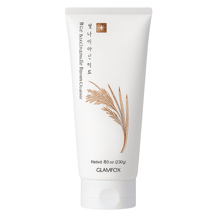 GLAMFOX RICE NIACINAMIDE FOAMING CLEANSER