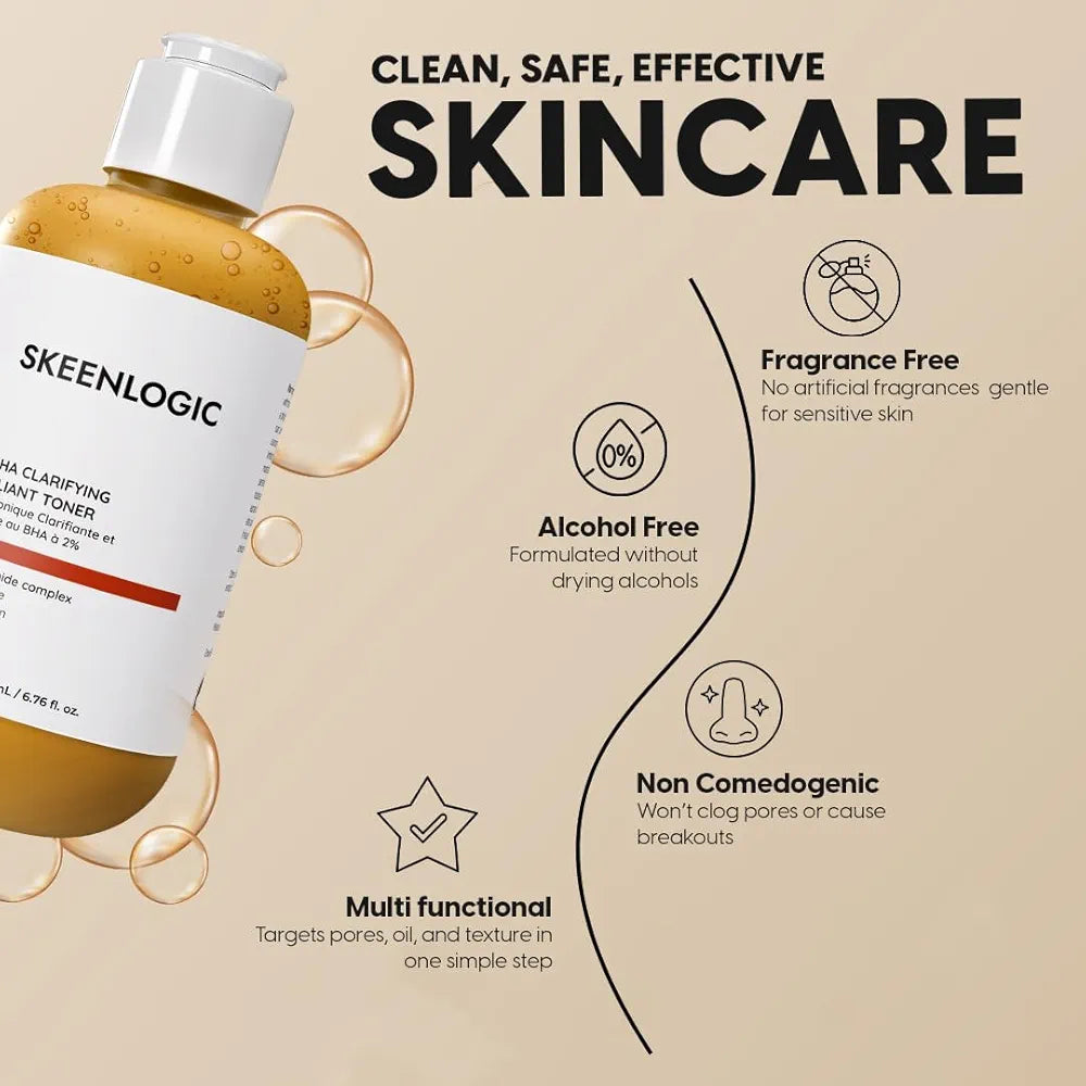 SKEENLOGIC 2% BHA CLARIFYING AND EXFOLIATING TONER- 200ML