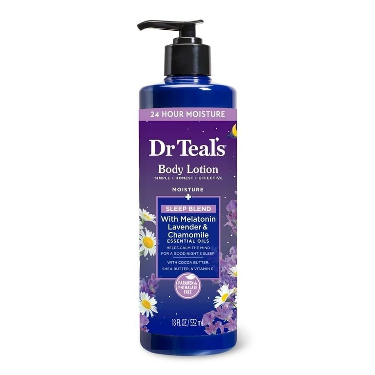DR TEAL'S MOISTURE+ MELATONIN SLEEP BODY LOTION 532ML