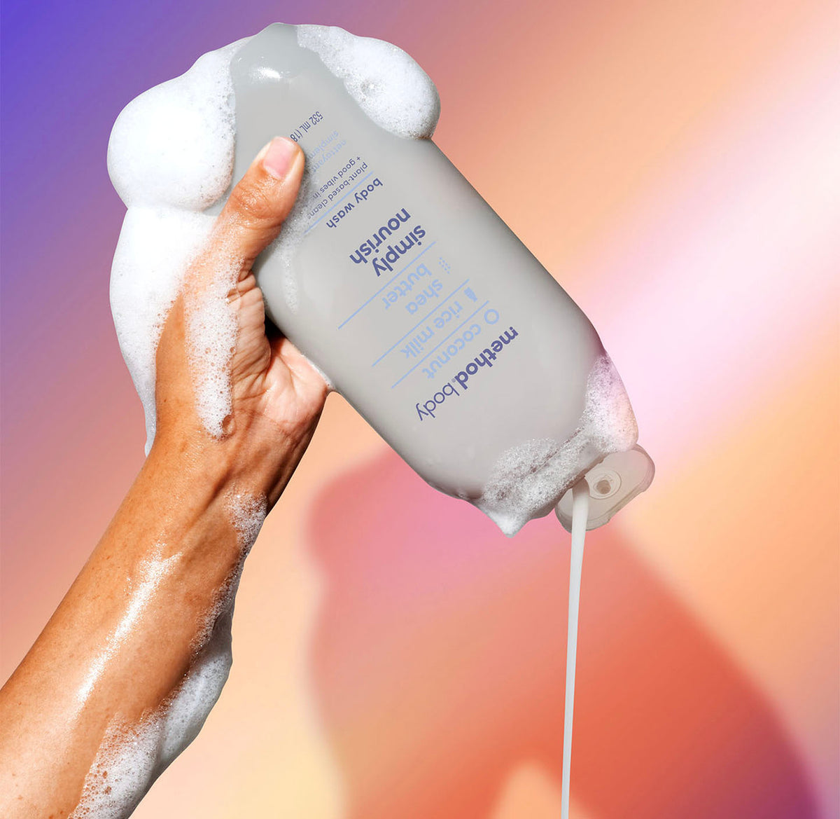 METHOD SIMPLY NOURISH COCONUT AND RICE MILK BODY WASH- 532ML