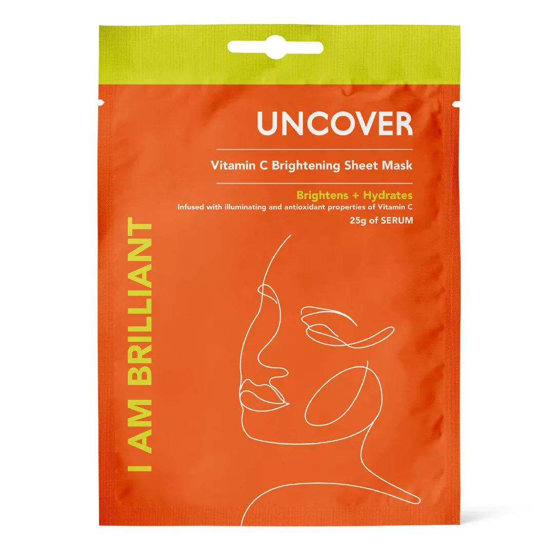 UNCOVER I AM BRILLIANT - VITAMIN C BRIGHTENING SHEET MASK