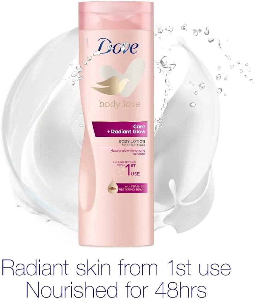 DOVE CARE + RADIANT GLOW BODY LOTION
